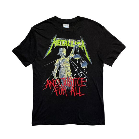 Metallica 1989 justice for all tour tee